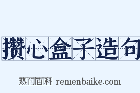 攒心盒子造句是什么意思的图片
